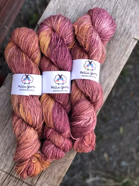 Milla Alpacka/Linne/Silke - Rabarber 100 g