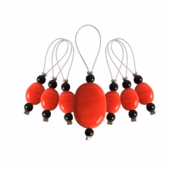 Zooni Tangarine - 7 stickmarkörer från Knitpro