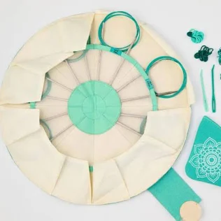 Mindful Serene - Set med fasta rundstickor, 8 par