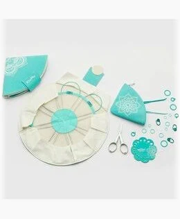 Mindful Serene - Set med fasta rundstickor, 8 par