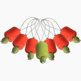 Zooni Orange Lily - 7 stickmarkörer från Knitpro