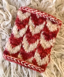 Vinterhjärtan muddar - svenskt stickmönster