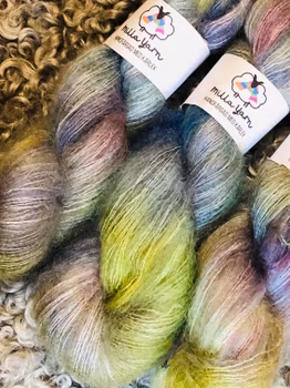 Milla Silk/Mohair - Grön BookBinder 50 g