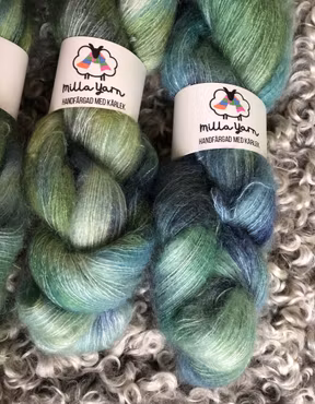 Milla Silk/Mohair - Blå Tallskog 50 g