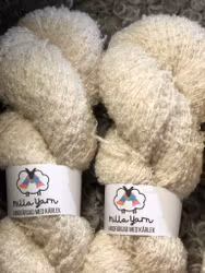 Milla Baby Alpacka & Silk Bouclé - Vit som snö 100 g