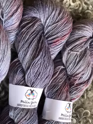 Milla Eko Merino Lin Sock - Grådvärgar 100 g