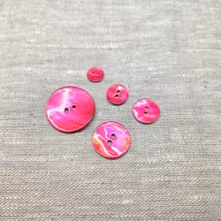 Knapp av pärlemor - Hot Pink 20 mm