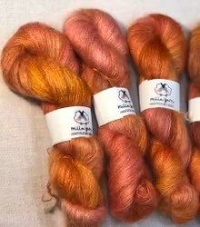 Milla Silk/Mohair - Bränd Pumpa 50 g