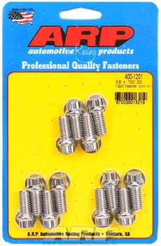 ARP-400-1201, Chevy SB, Headers bult, rostfri, 12-kantskalle