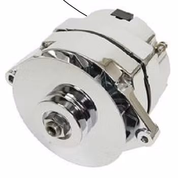 1667A, POpulär GM geerator som ger 100A, 12V, polerad