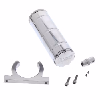 340202P, Servooljebehållare, polerad aluminium