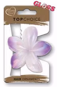 Top Choice Hårklämma Hawaiian Flower 8cm 20155