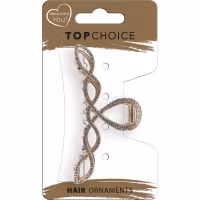Top Choice Hårklämma Zircons L 20797