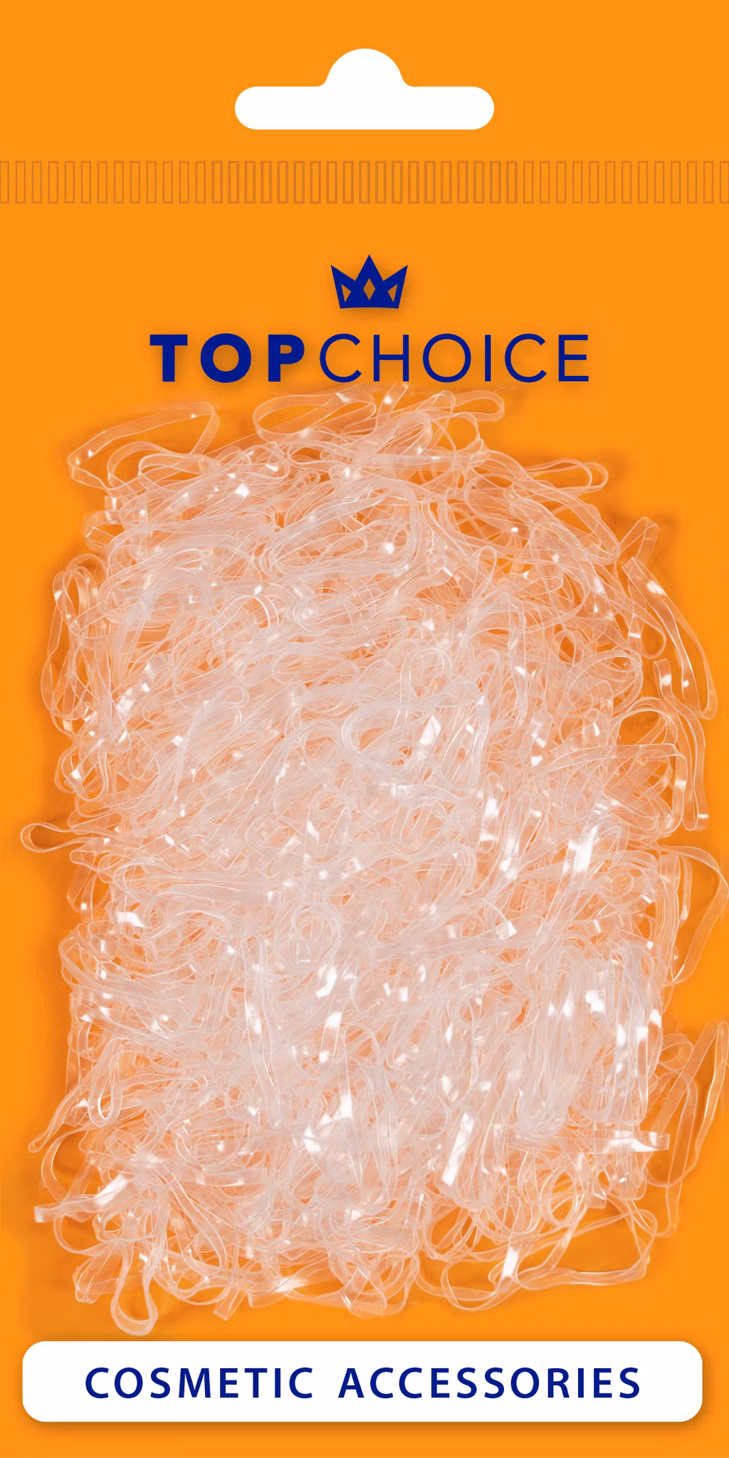 Top Choice Hårband Gummisnoddar Mini Transparent 22715