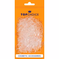 Top Choice Hårband Gummisnoddar Medel Transparent 26928