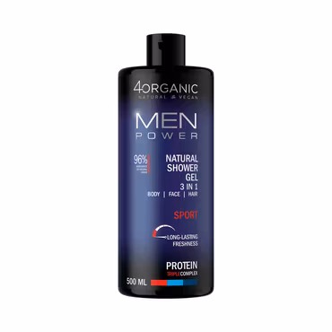 BeBio 4organic MEN POWER Natural Shower gel 3in1 Sport 500ml
