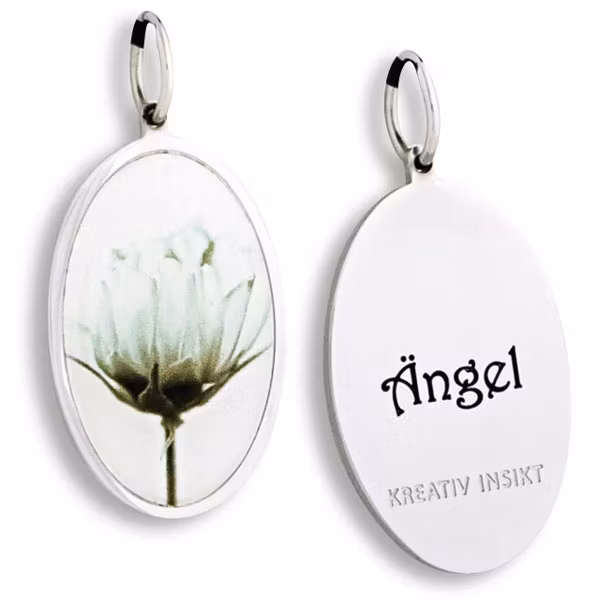 Berlock Till dig med kärlek Blomma Ängel från Kreativ Insikt