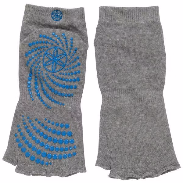 Toeless Grippy Socks Heather Grey från Gaiam