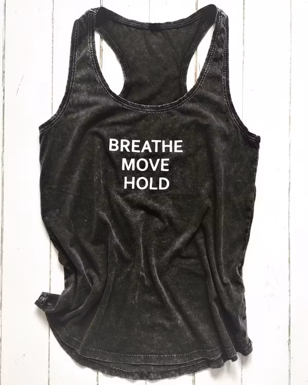 Breathe - Racerback Tank - Acid Black från Enso Tribe
