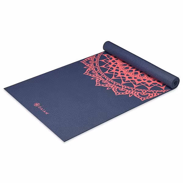 Yogamatta Navy Fleur Marrakesh 4 mm från Gaiam
