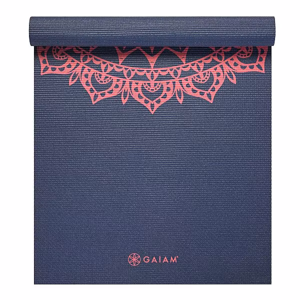 Yogamatta Navy Fleur Marrakesh 4 mm från Gaiam