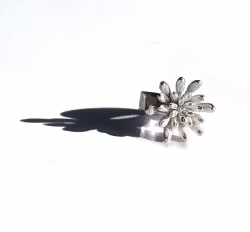 Silverring Flower Power storlek 52