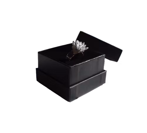 Silverring Flower Power storlek 51