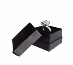 Silverring med blomma  storlek 58