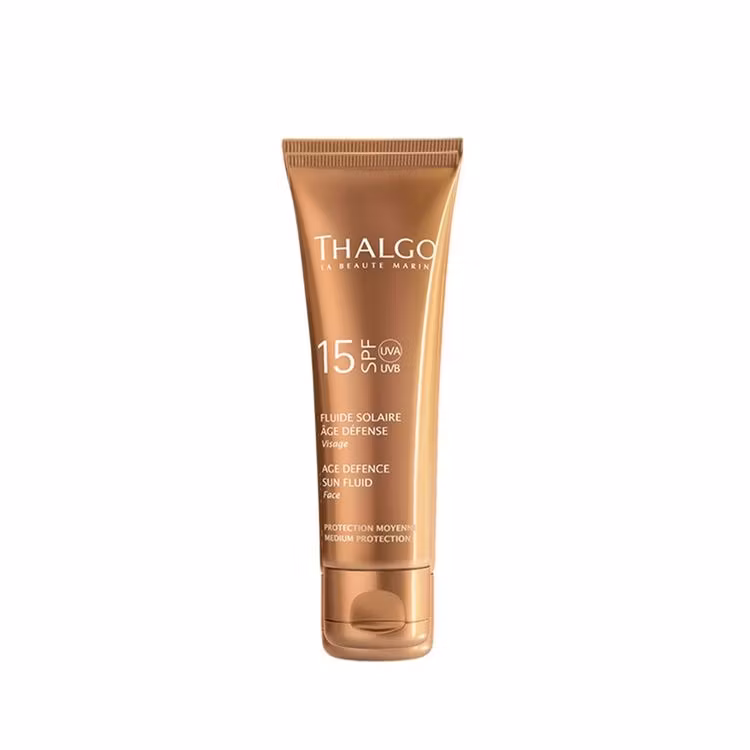 THALGO  SPF 15 Age Defence Sun Fluid, 50 ml. -  AntiAge solkrem Ansikt