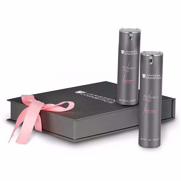 tilbud Janssen Cosmetics Platinum Care Gift Set Night Cream+Effect serum - nettkrem og serum