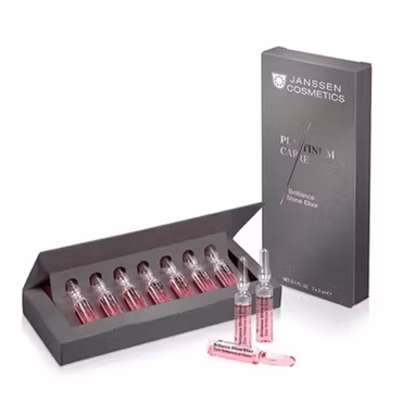 Tilbud Janssen Cosmetics Platinum Care, Giftset Eye Care+Brilliance Shine Elixir, 7x2 - outlet