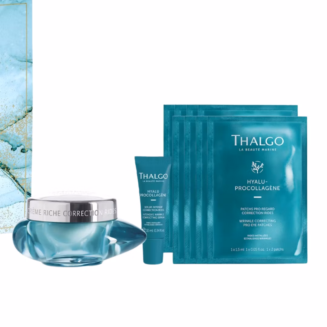 Thalgo - Hyalu-procollagene - Plumping Collection - fukt og antirynke krem, serum og øyenpatcher