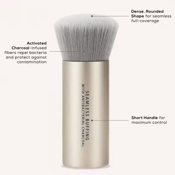 BARE MINERALS Seamless Buffing Brush with Antibacterial Charcoal