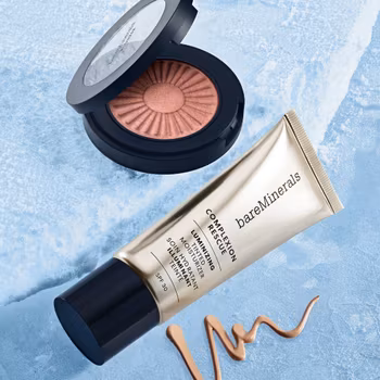 bareMinerals Face the Day Beautifully Radiant Complexion Duo - glød krem og rouge