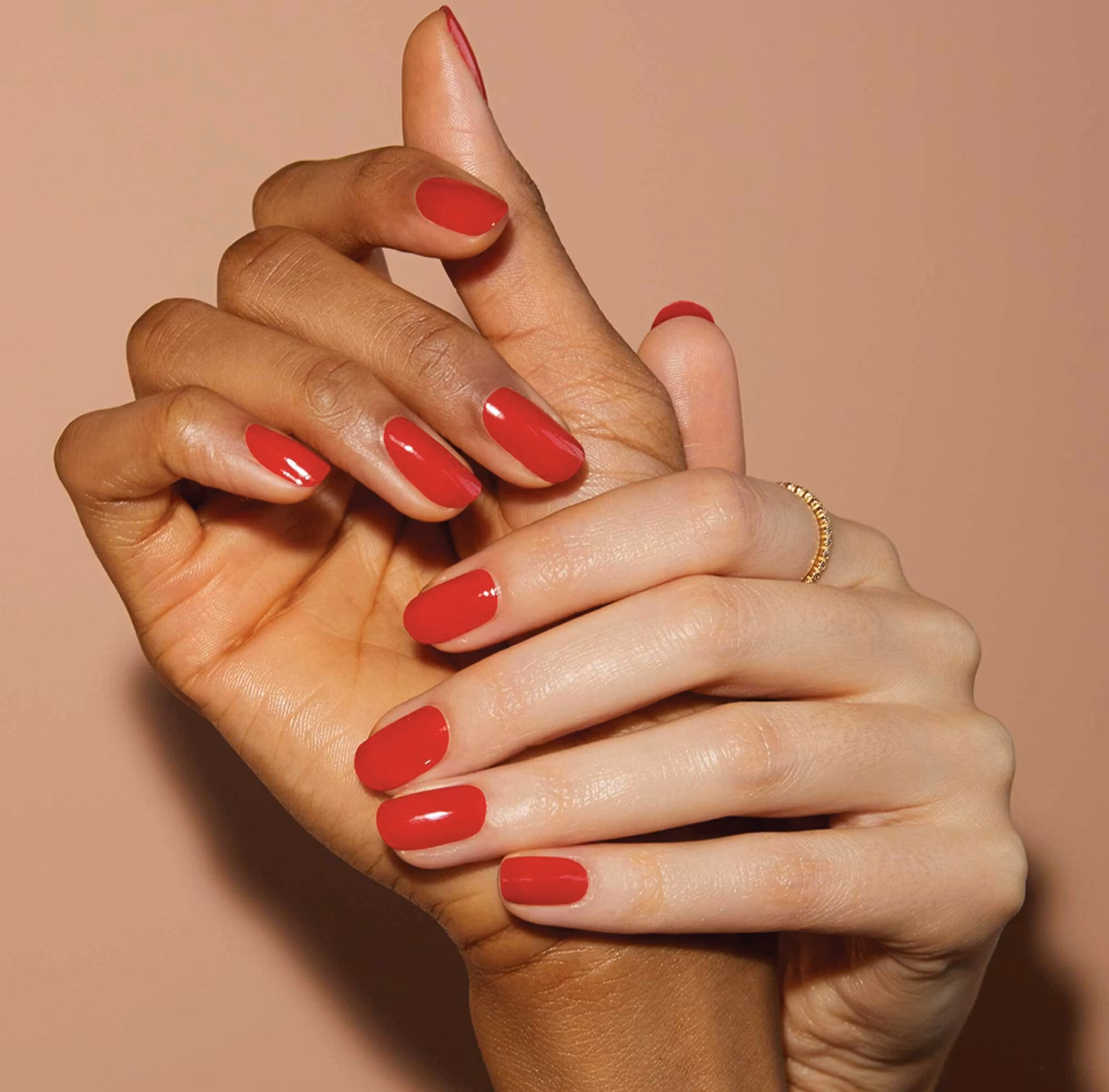 Star Duo box w Wildfire and Top Coat - Jule neglelakk i rødt og overlakk