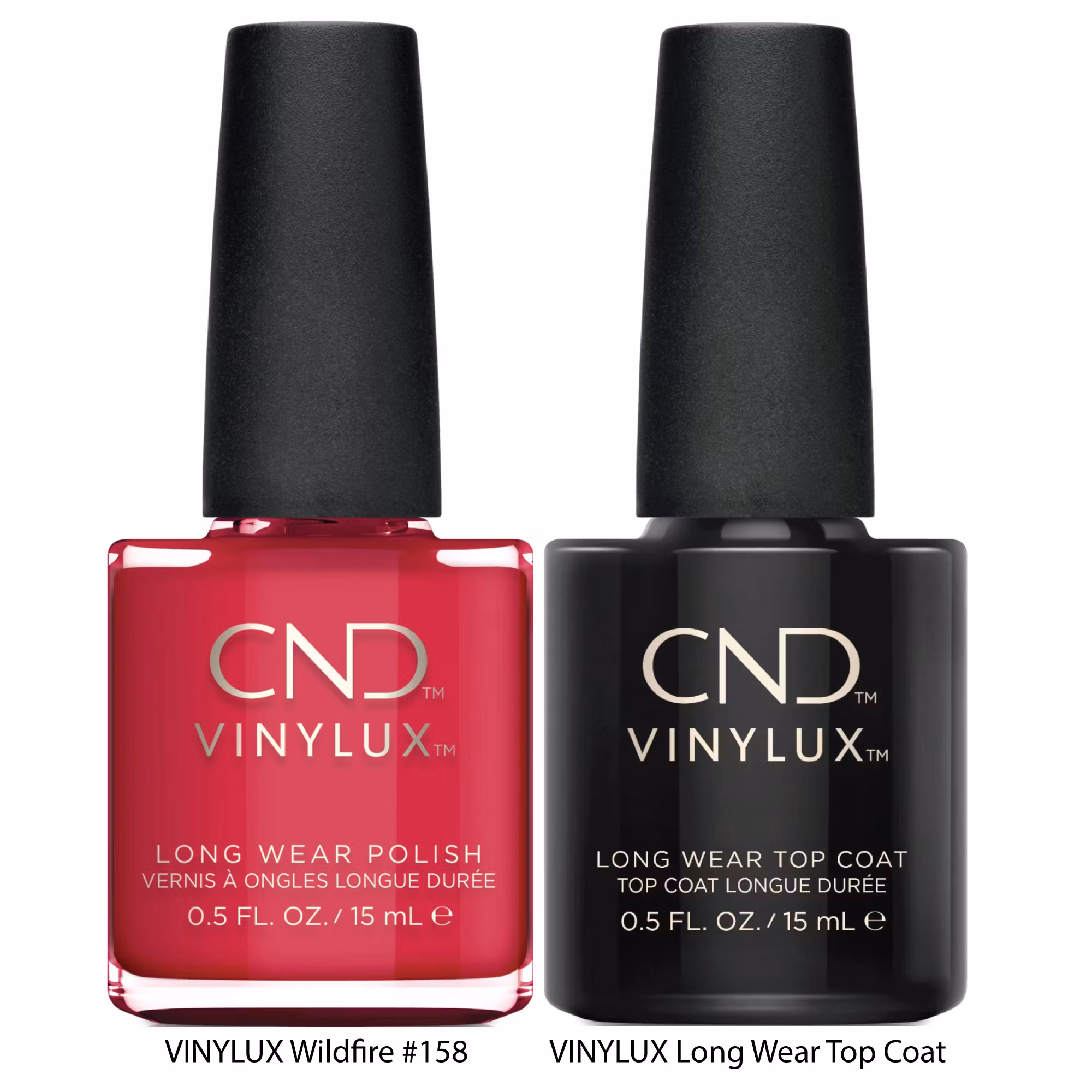 Star Duo box w Wildfire and Top Coat - Jule neglelakk i rødt og overlakk