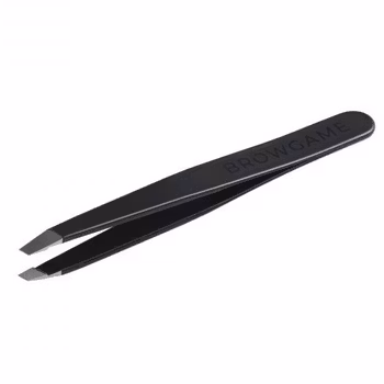 Browgame Cosmetics Signature Tweezer Slanted Soft Touch Blackout