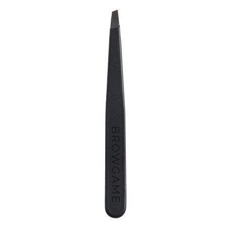 Browgame Cosmetics Signature Tweezer Slanted Soft Touch Blackout