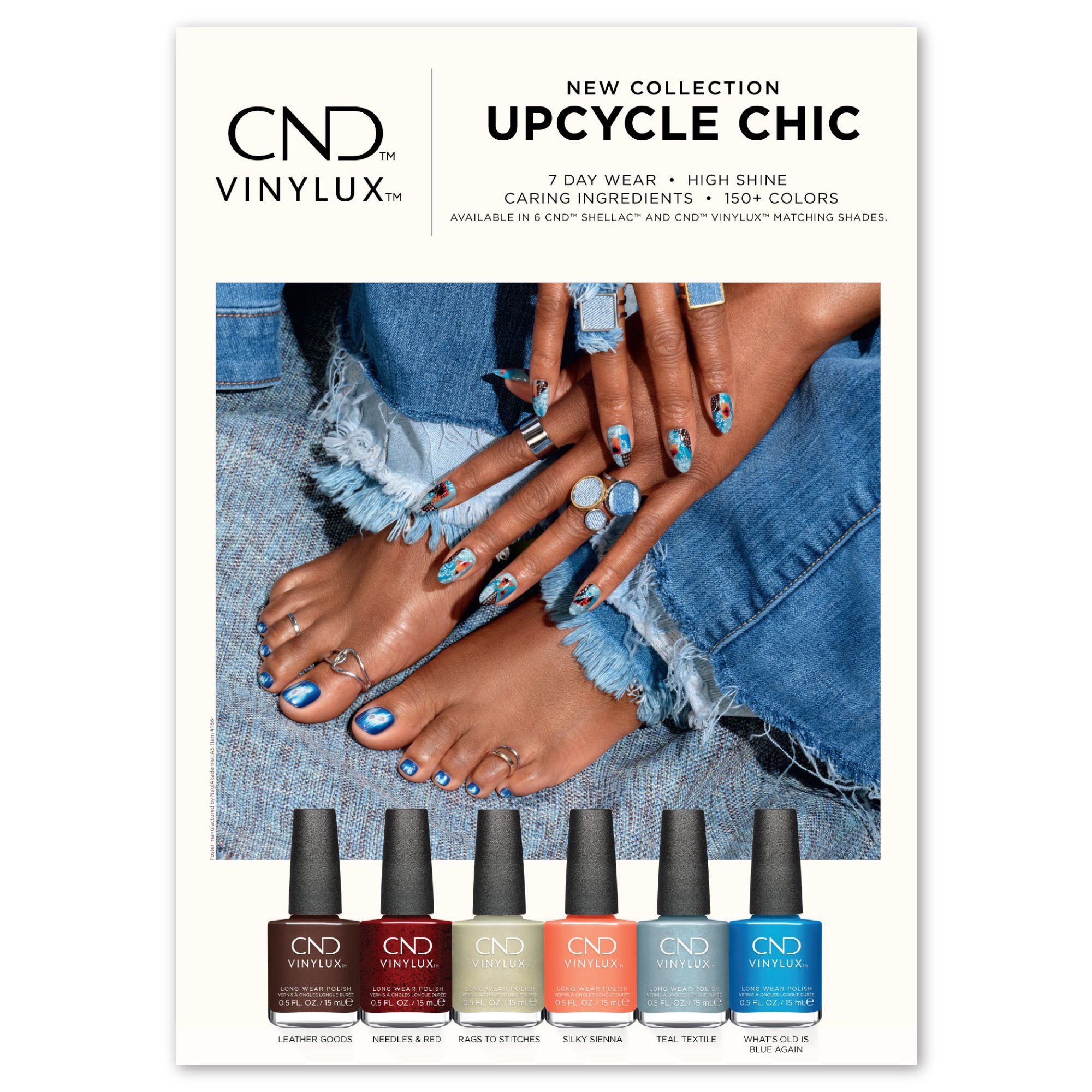 CND Teal Textile #449 VINYLUX, 15 ml