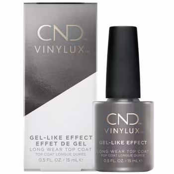 CND Weekly Gel Effect Top Coat VINYLUX, 15 ml - Ekstra blank overlakk
