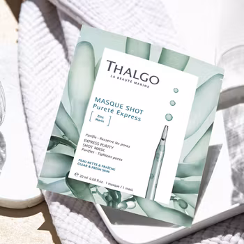 Thalgo Masque Shot - Purete Express - sheet maske - gir klarere hud til fet og kombinert hud