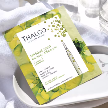 THALGO Energy Booster Shot Mask - sheet maske - gir glød og vitalitet til en matt, sliten hud