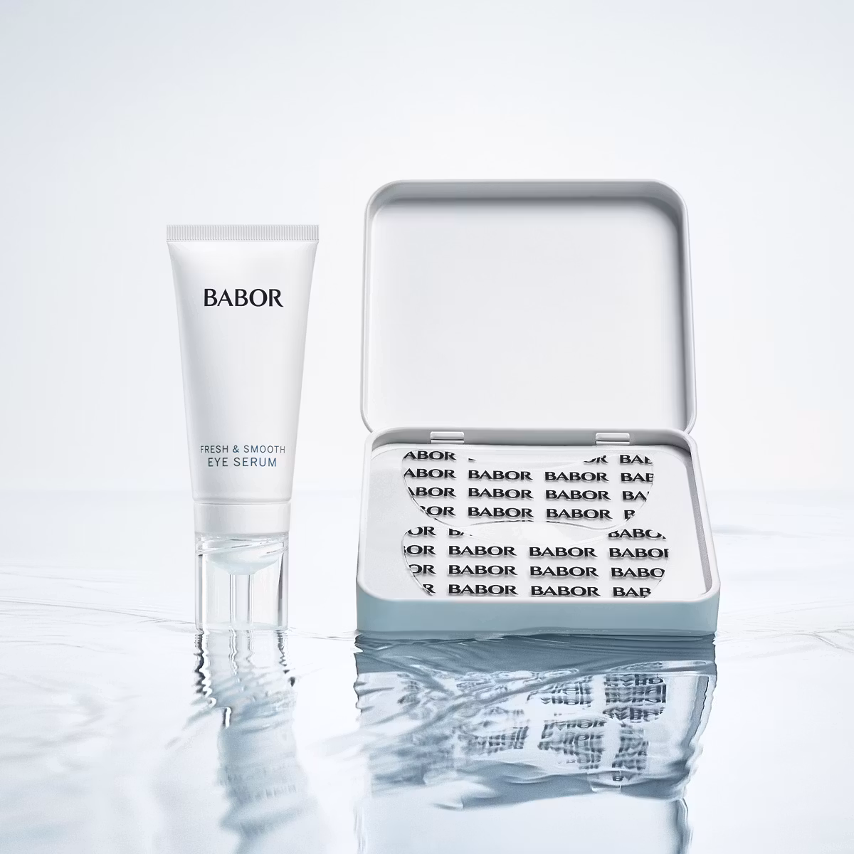 Babor Instant Fresh & Smooth Eye Serum & Patches - øyenserum og øyenpatcher
