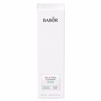 Babor Gel & Tonic Cleanser 200 ml - Oljefri rensegelé og toner i ett, for en fet hud og en hud med akne.