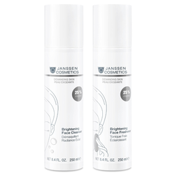 Janssen Cosmetics - Demanding Skin, Brightening Face Cleanser + Face Freshener, 250ml - rensemelk og toner