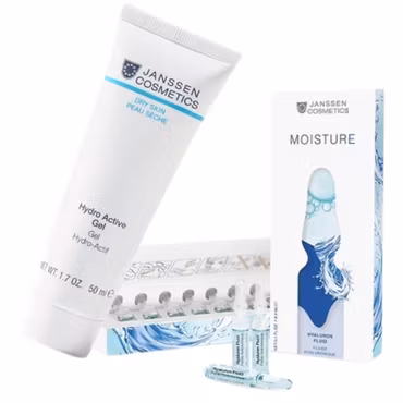 Janssen Cosmetics Fukt boost kampanje - krem og 2 pakker ampuller - Perfekt for tørr hud