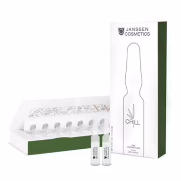 Janssen Cosmetics CHILL - CBD Calming Fluid 7 x 2 ml - 7 dager ampullekur beroligende