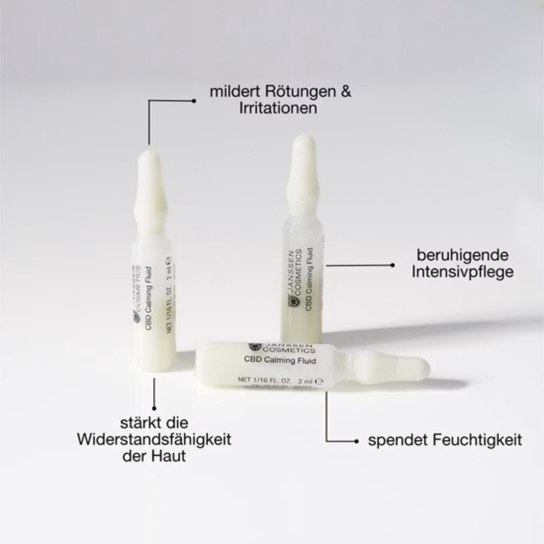 Janssen Cosmetics CHILL - CBD Calming Fluid 7 x 2 ml - 7 dager ampullekur beroligende