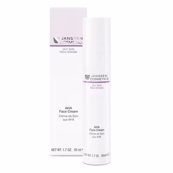 Janssen Cosmetics AHA Face Cream 50ml - Fruktsyre-krem for fet og uren hud.