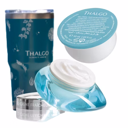 Thalgo kampanje - FUKT -  krem, refill og Thalgo drikkekopp